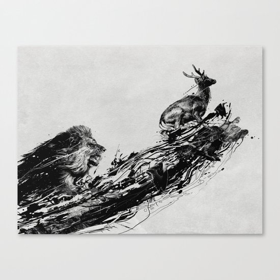 Intense Chasing Canvas Print