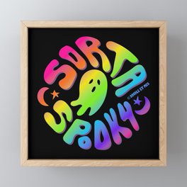 Rainbow Sorta Spooky ©  Framed Mini Art Print