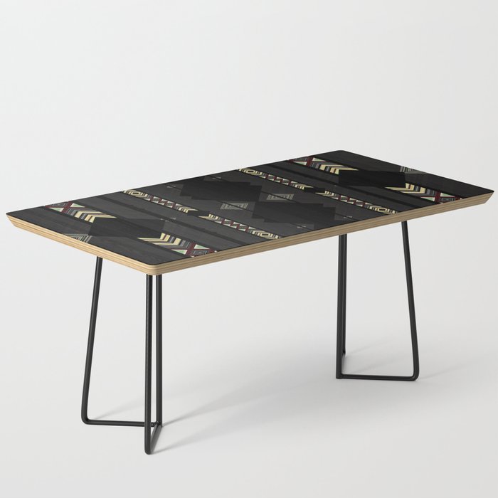 Southwestern Black Diamond Stripe Patterns Coffee Table By Artaddiction45