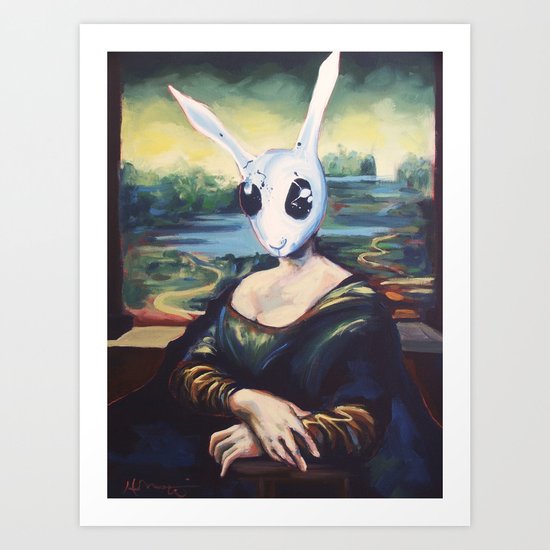 Rabbit Lisa Art Print