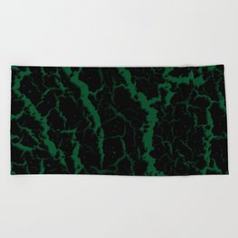 Cracked Space Lava - Forest Beach Towel