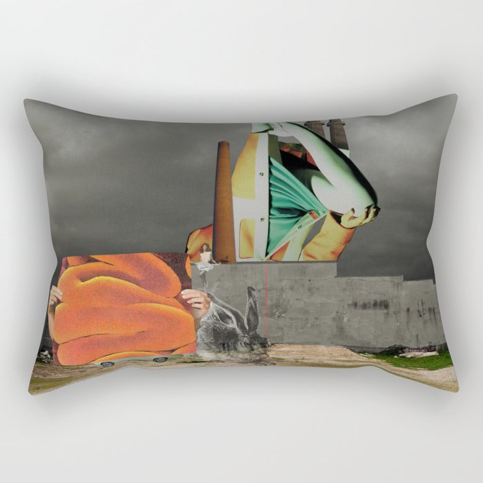 Magritte is waiting 8 Rectangular Pillow