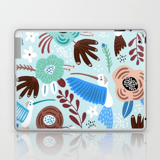 Colibri Birds and Flowers 2 Laptop & iPad Skin