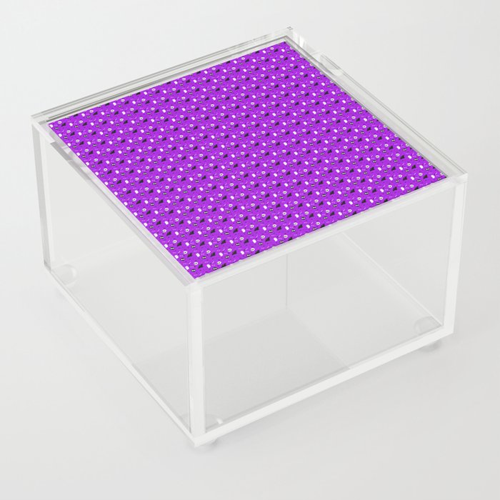 Purple Halloween Background Acrylic Box