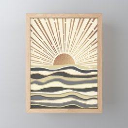 Sun Breeze-Magnolia shade Framed Mini Art Print