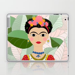 Frida Kahlo Portrait Digital Draw Laptop & iPad Skin