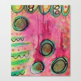 Little Green Fairies greet the Sunrise Canvas Print