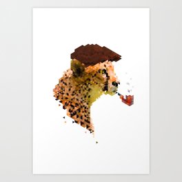 Gentlemen's instinct # Cheetah Art Print