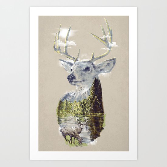 Mo'deer' Nature Art Print