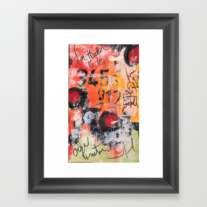 The Numbers Game Framed Art Print