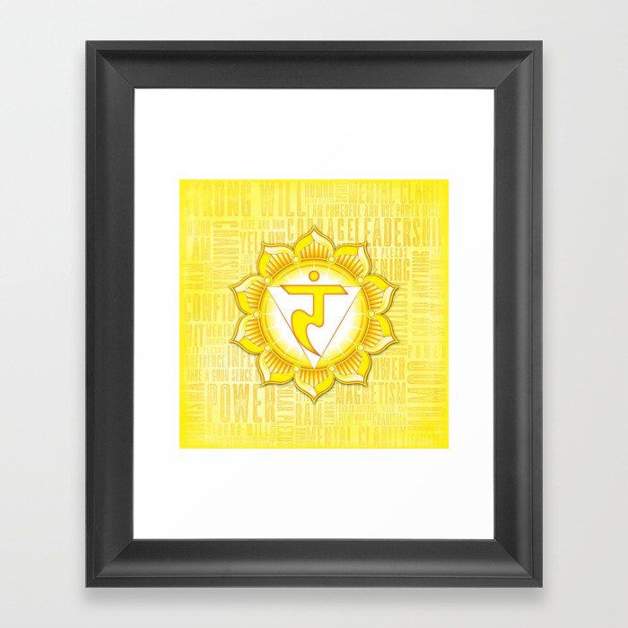 Solar Plexus Chakra Framed Art Print