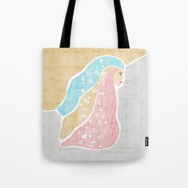 Lady Nature Pastel Tote Bag