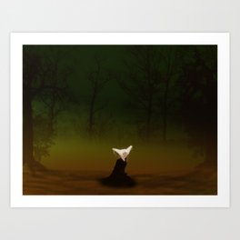 Into the Woods Art Print | Ferelwing, Fantasy, Woodland, Mistywoodland, Woods, Digital, Liferelwing, Lost, Lady, Gothic 