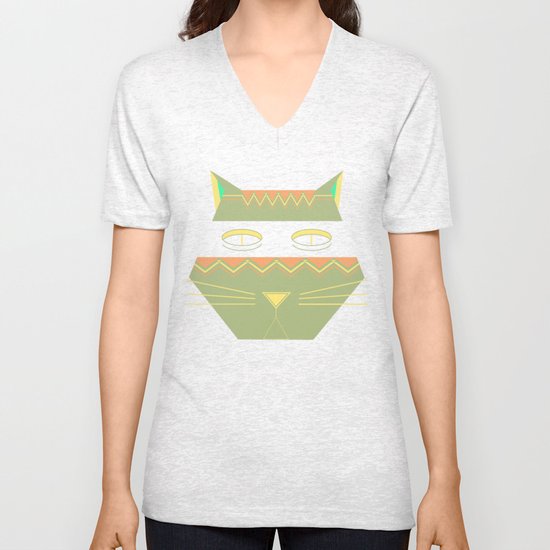 almost in cognito meow Unisex V-Neck