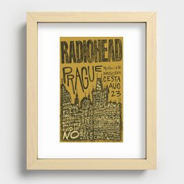 Radiohead Prague Poster  Recessed Framed Print
