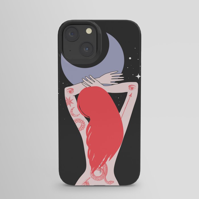 Lilith and the Moon iPhone Case