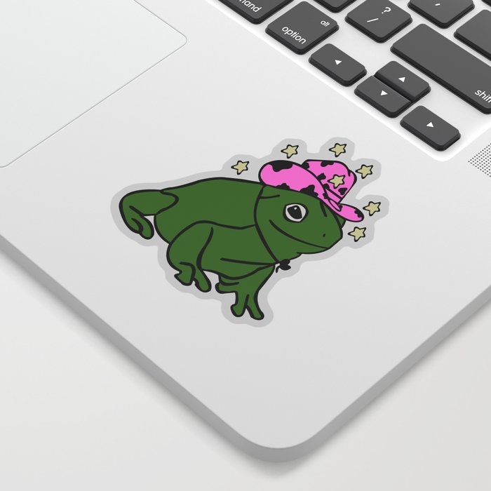 Cowboy Frog - Frog With Cowboy Hat Sticker