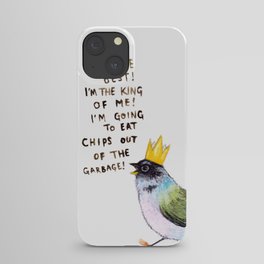 trash bird self affirmations iPhone Case