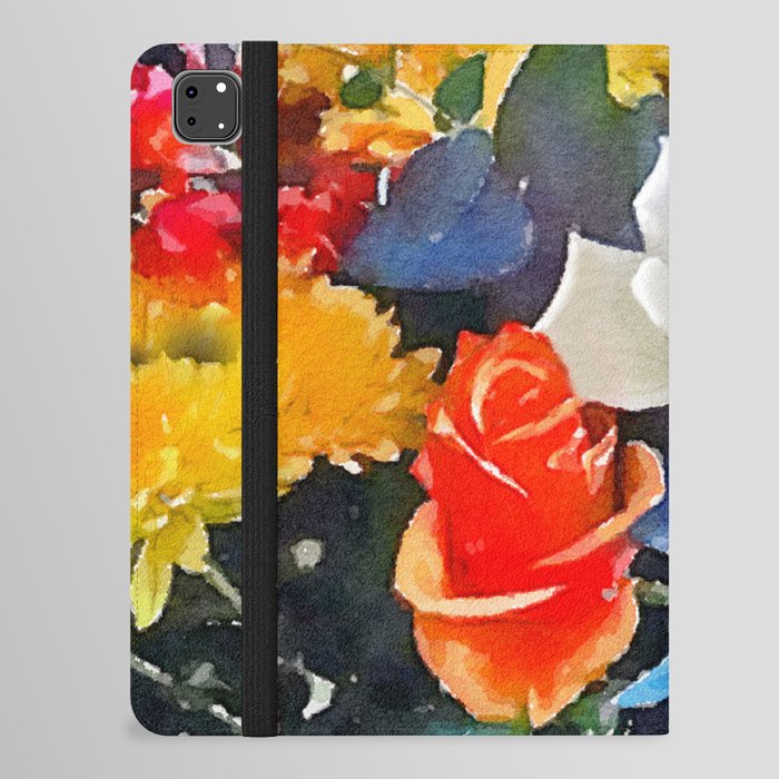 Bright Flowers iPad Folio Case