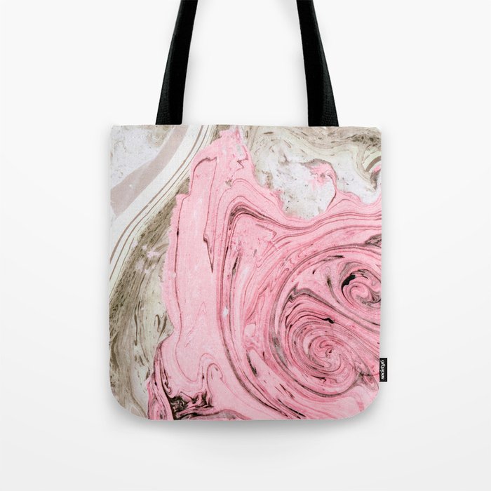 Nude+ Pink Marbling Art #society6 #decor #buyart Tote Bag