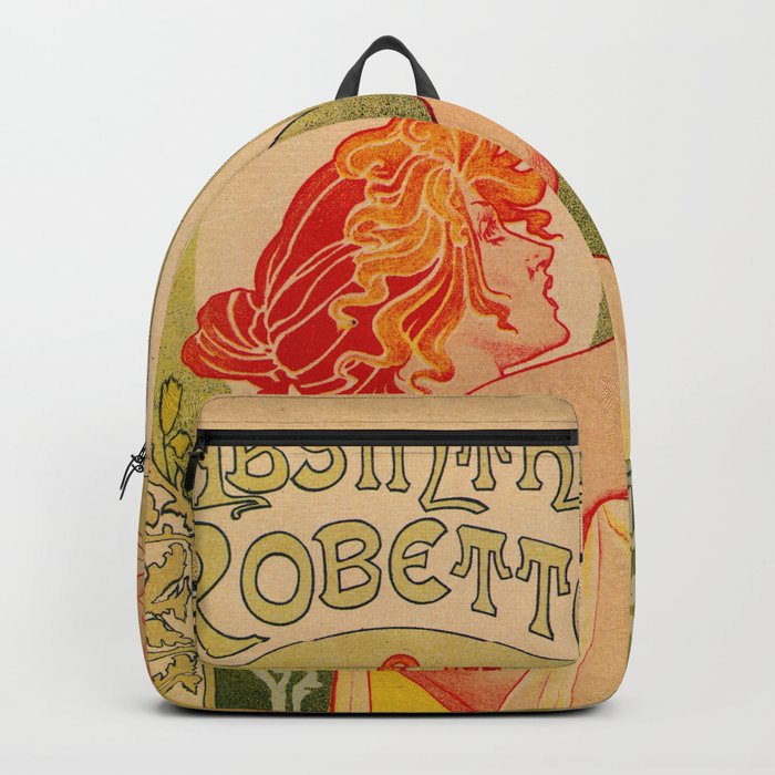 Classic French art nouveau Absinthe Robette Backpack