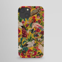 FLORAL AND BIRDS XVIII iPhone Case
