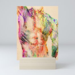 male nude body  Mini Art Print
