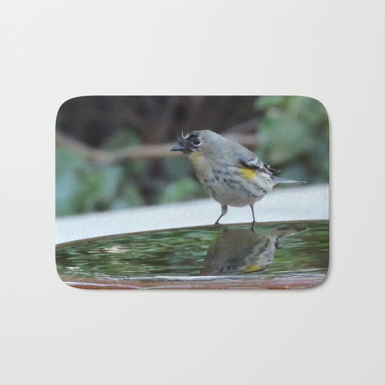 Reading the Evening Mirror Bath Mat