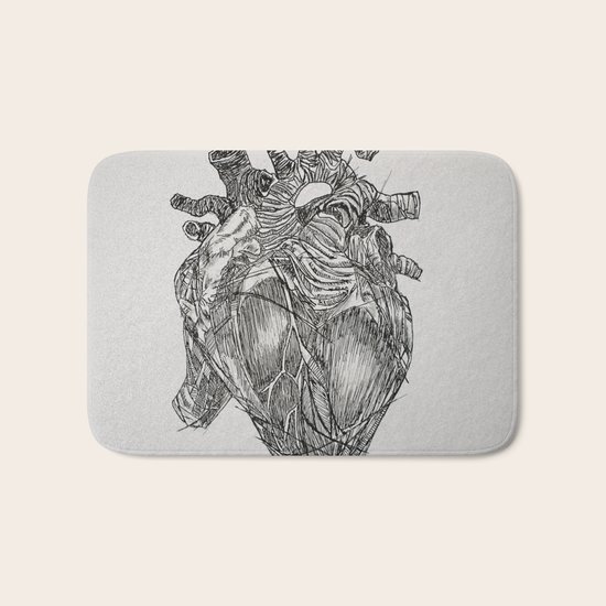 Heart Bath Mat