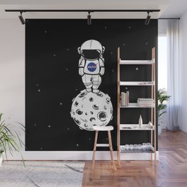 rolling in space Wall Mural