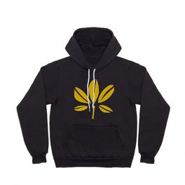 Cozy collection: mix and match Chestnut leaves mustard yellow Hoody
