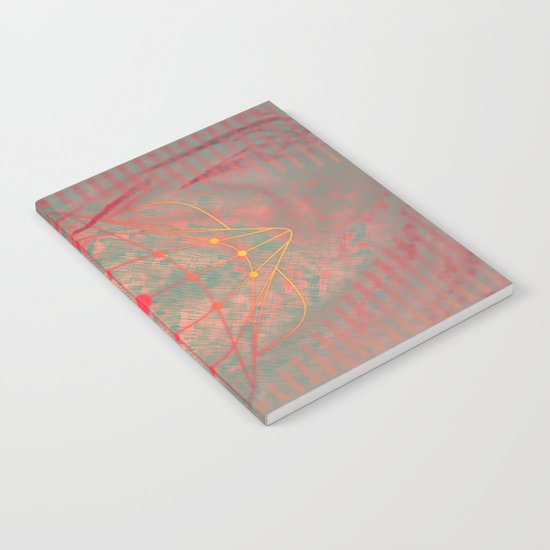 Hot pink grey purple fuchsia abstract fantasy Notebook