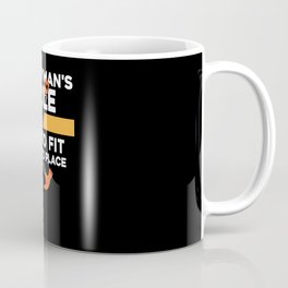 Handyman rule cut fit beat into place Carpenter Coffee Mug | Painting, Woodworking, Woodworker, Carpenter 