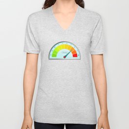 PRESSURE OR STRESS METER. V Neck T Shirt