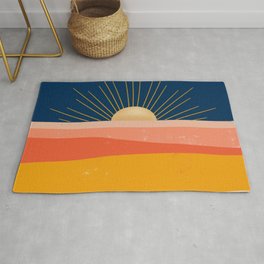Here comes the Sun Area & Throw Rug