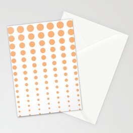 Orange and White Reduced Polka Dot Pattern Pairs DE 2022 Popular Color Market Melon DE5199 Stationery Card