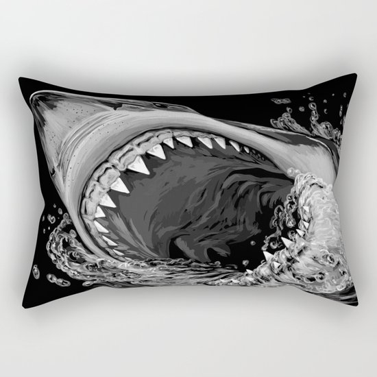 Shark Painting 2 Rectangular Pillow
