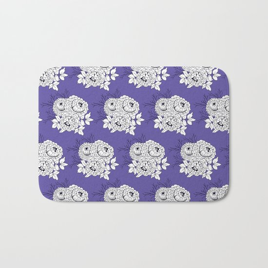 Rose bouquets floral pattern Bath Mat