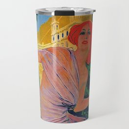 Thermal Water Italian Vintage Poster Travel Mug