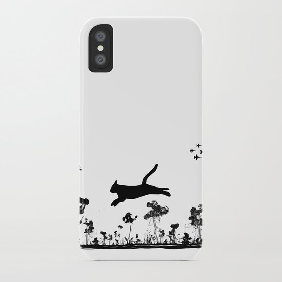 The Cat and Ink drop bombs iPhone Case