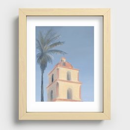 church in Santa Barbara Recessed Framed Print