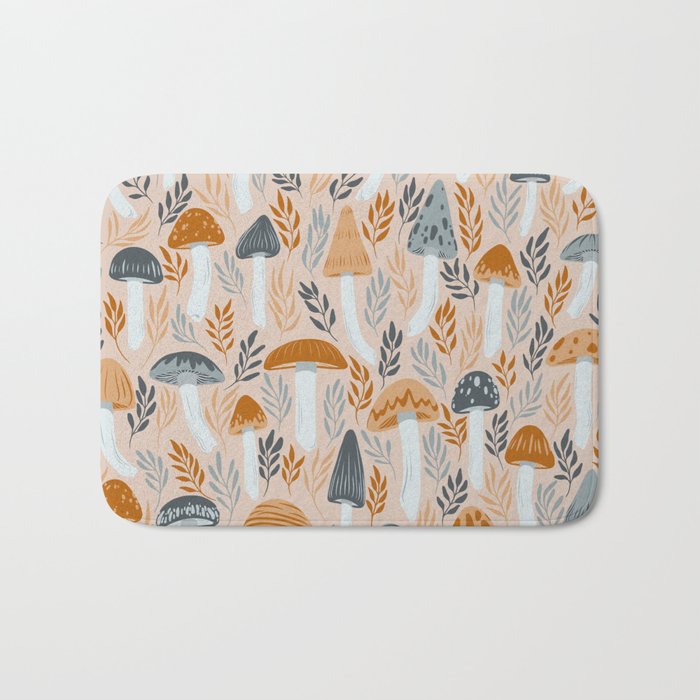 Mushroom Party Bath Mat