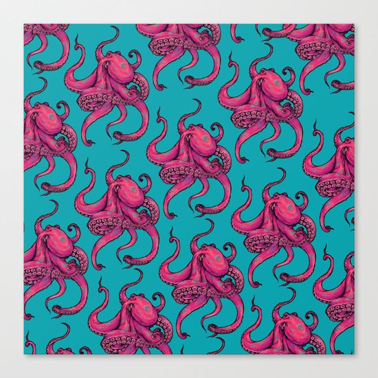 Octopus Pattern Canvas Print