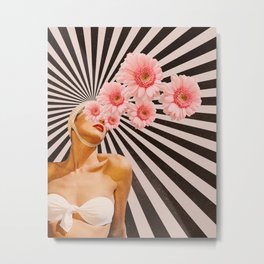 Blossom flower girl Metal Print