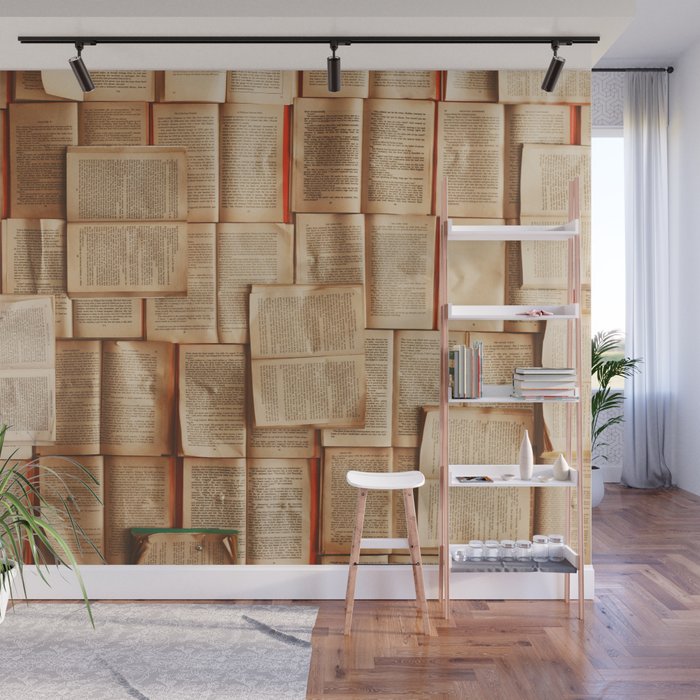 Vintage Novels (Color) Wall Mural