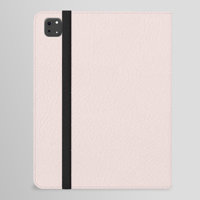 Pale Pastel Pink Solid Color Hue Shade - Patternless iPad Folio Case