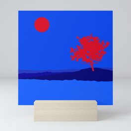 RED AND BLUE  Mini Art Print