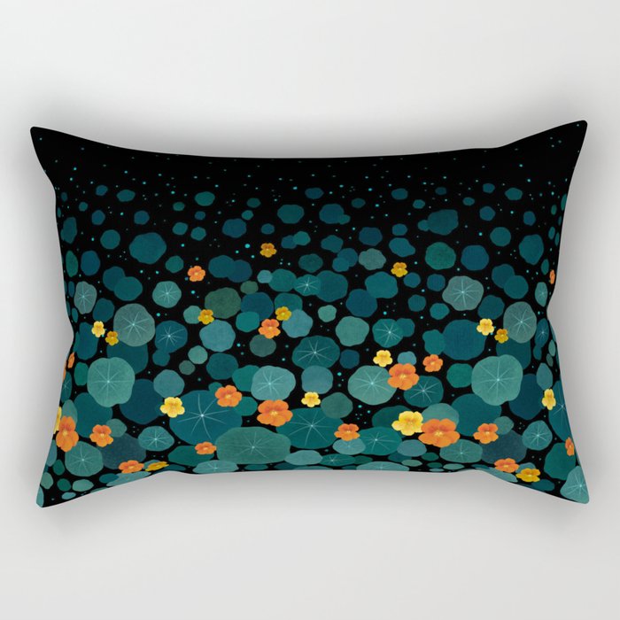 Nasturtium Garden Rectangular Pillow