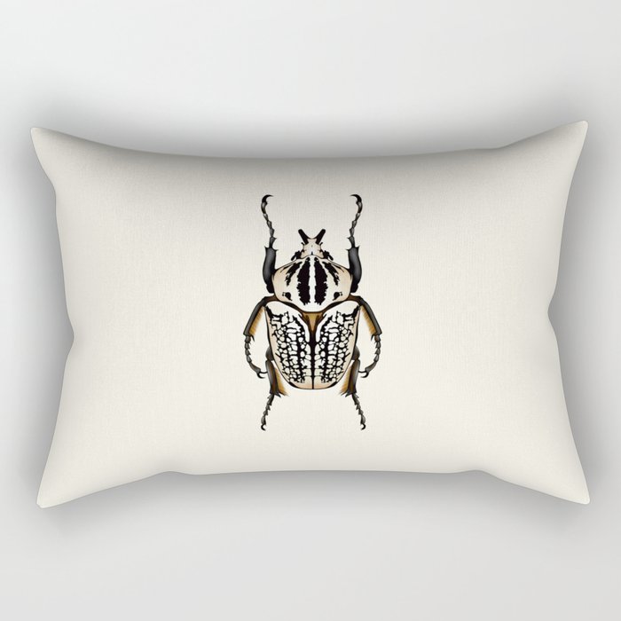 Goliath Beetle Bug Rectangular Pillow
