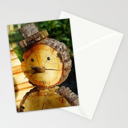 Mister tree trunk | The second life of a fallen tree | Winter Garden decor Stationery Card